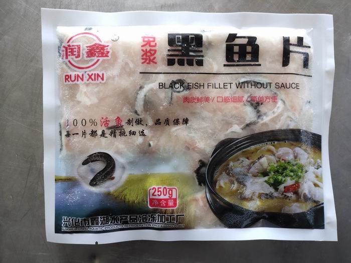 免浆黑鱼片250g